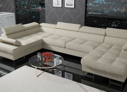 Textile Sofa Corner Sofa Sofa Couch Upholstered Living Landscape Leather Sofas Couches U Shape